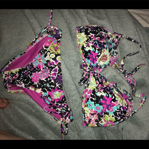 Push up Bikini co Ord 3 piece matching set coverup - Picture 2 of 4